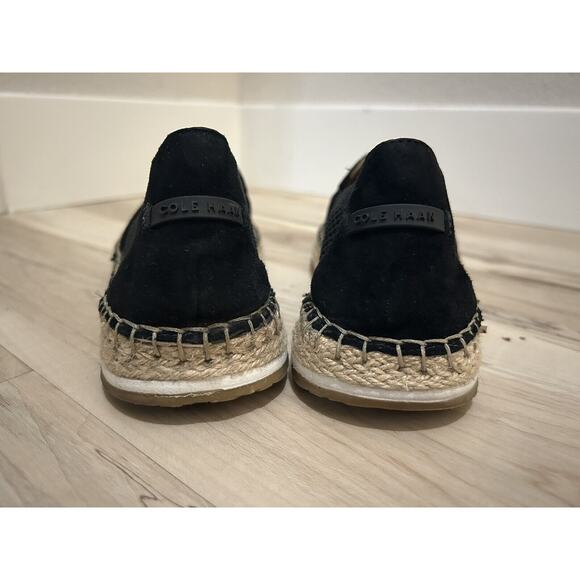 Cole Haan Black Cloudfeel Espadrille Loafer Women Size 6 - Picture 3 of 6